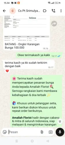 Testimonial Papan Bunga pondok kelapa